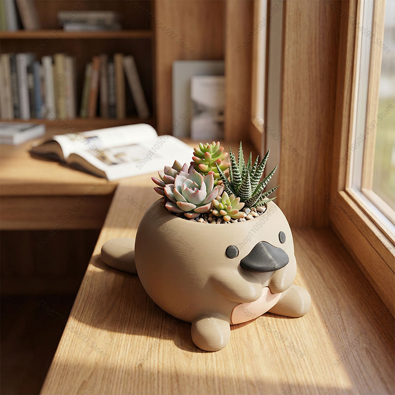 Plant Parent Pot - Pot Tanaman Bentuk Platypus yang Menggemaskan,