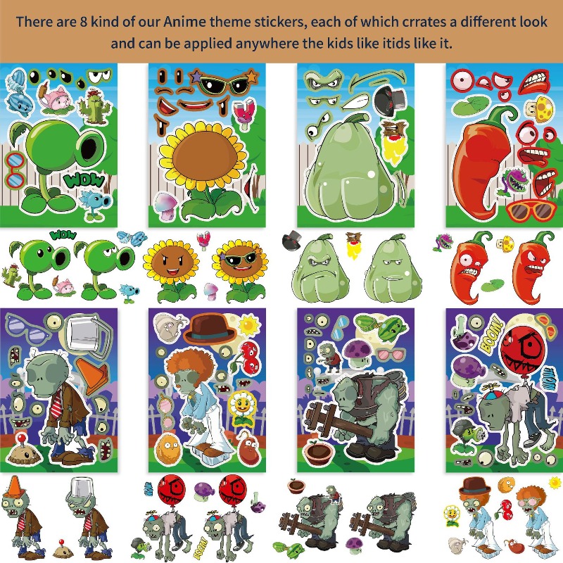Stiker Puzzle Anime Kartun Luc - Plant Parent Sticker ulasan dan harga